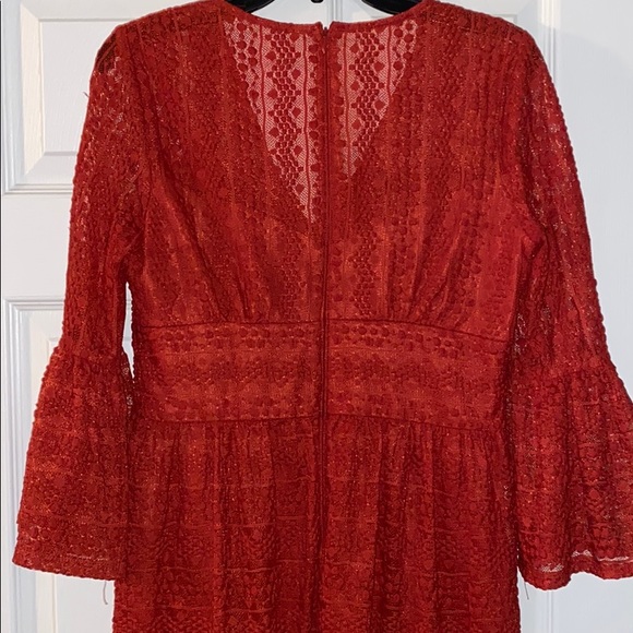 Rust red dress - Picture 3 of 4